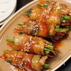 晩ごはんにもお弁当にも◎【いんげんと人参のしそ豚巻照り焼き】