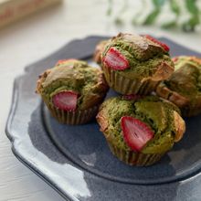 この組み合わせは最高！抹茶といちごホワイトチョコマフィン