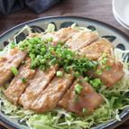 お野菜にもご飯にもめっちゃ合う♡豚ロースのごま味噌だれ焼き