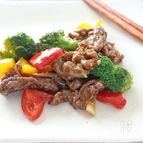 牛肉のオイスターソース炒め