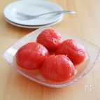 トマトの砂糖漬け。材料3つ！まるでスイーツ♪大量消費にも。
