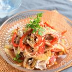 香味野菜たっぷり！豚しゃぶ中華風マリネ＊