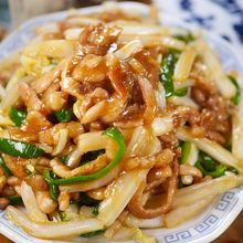 行列の定食屋さんの🍚白菜とろとろ青椒肉絲🤩