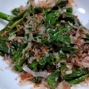 あーくの作ってみた!投稿(簡単【ししとう】のめんつゆ炒め)