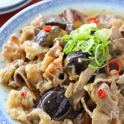 お箸が止まらない!なすと牛肉の麻婆炒め