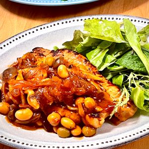michuの作ってみた!投稿(豆たっぷり！ポークチャップ)