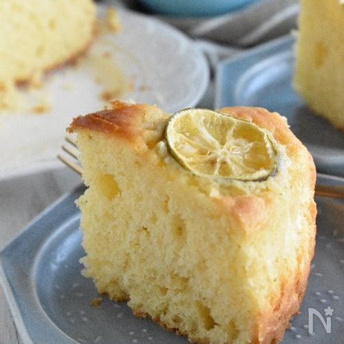 【すだちの生クリームケーキ】甘酸っぱくて爽やかケーキ♪