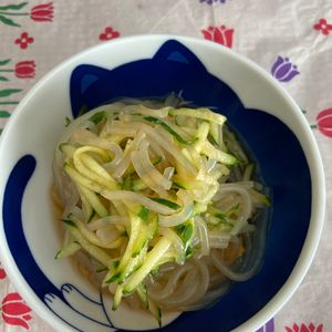 万福の作ってみた!投稿(ヘルシー白滝サラダ)