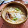 心も身体もほっと温まる♡豚バラ白菜のピリ辛ミルクスープ
