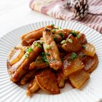 【白飯どろぼう！】手羽中と大根の甘から照り焼き