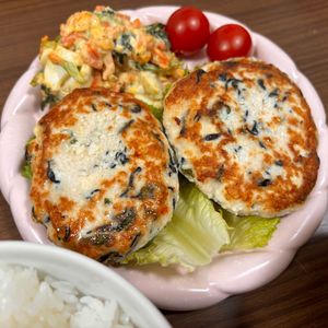 ♡の作ってみた!投稿(完成まで10分!豆腐とひじきの和風バーグ)