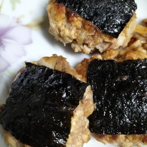 1207859の作ってみた!投稿(【豚ひき肉の磯辺焼き】お弁当にもおすすめ♪)