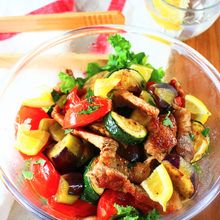 豚ロースと夏野菜のイタリアンマリネ