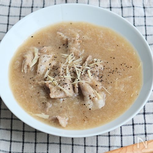 【10分で薬膳スープ】豚肉とれんこんのしょうがとろみスープ