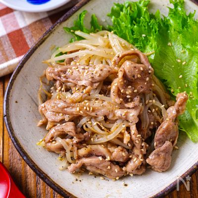 【レンジで絶品】豚こまもやしの節約チンジャオロース☆ご飯進む