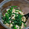 やみつき!豆腐と春菊の塩昆布和えの工程6