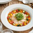 ホタテと夏野菜のジュレ。夏の冷菜。パーティーやおもてなしに♪
