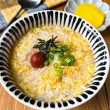 【体調不良に、お夜食に♡︎卵スープ風おじや】簡単/節約レシピ