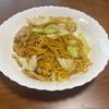 こむぎの作ってみた!投稿(牛肉だしの素でおいしい♪おつまみ焼きそば)