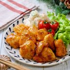 韓国風絶品おかず！『鶏むね肉のコチュマヨマスタードチキン』