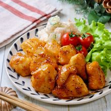韓国風絶品おかず!『鶏むね肉のコチュマヨマスタードチキン』
