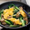『豚肉と小松菜のふわたま醤油炒め』10分簡単☆ご飯に合う♪の工程4