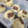 1057704の作ってみた!投稿(簡単♡卵なし、材料4つ!HMで♪『チョコレートスコーン』)