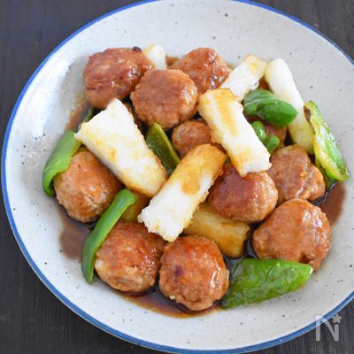 【卵不使用!揚げない】肉団子酢豚