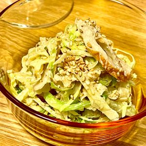 michuの作ってみた!投稿(やみつき♡【春キャベツのおかか味噌マヨサラダ】レンジで簡単！)