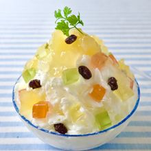 白熊風りんごヨーグルトかき氷