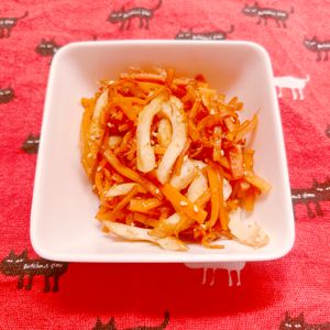 ビートの作ってみた!投稿(ちくわとにんじんのうま塩きんぴら【#作り置き #お弁当】)