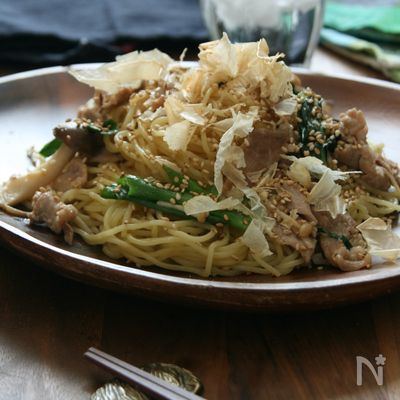味付けはめんつゆだけ!暑い日でも食べやすい和風焼きそば