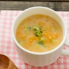 【幼児食】簡単豆乳かぼちゃスープ♪