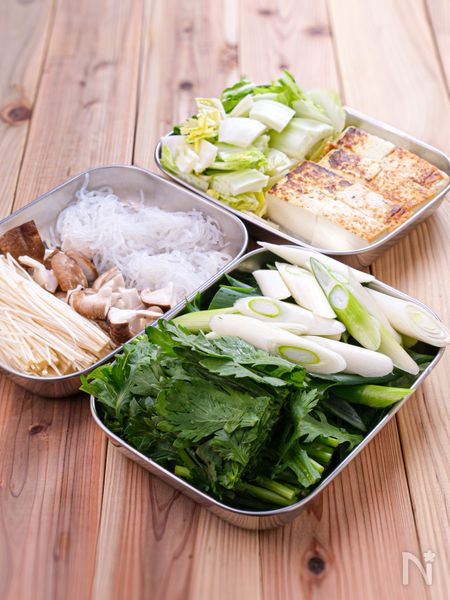 基本のすき焼き工程1