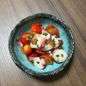 なっぴの作ってみた!投稿(疲労回復効果も！夏の副菜【ミニトマトとたこの梅だしマリネ】)