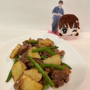 1285835の作ってみた!投稿(牛肉と春野菜のカレー炒め)