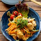 【レンジ唐揚げ】鶏むね肉の南蛮漬け風サラダ