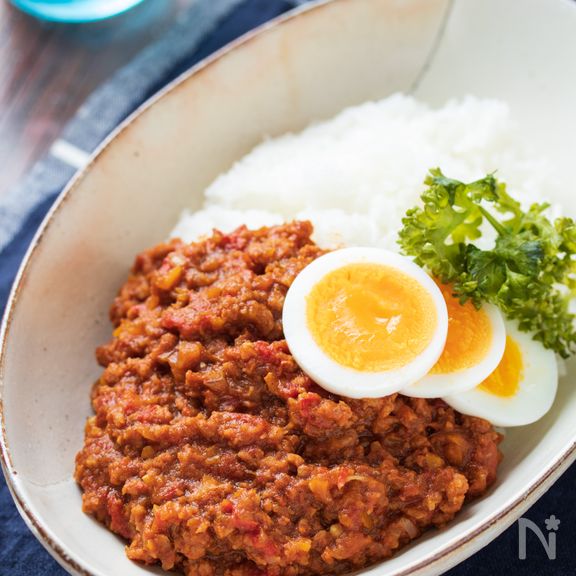 無水♡トマトキーマカレー【#作り置き#冷凍保存#レンジ】