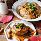 ふわふわジューシー♪きのこたっぷり豆腐ハンバーグ