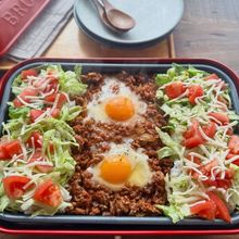 【和風タコライス】ホットプレートで作る！