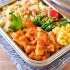【むね肉で絶品鶏チリ】外仕事夫のために作るお弁当おかず！！