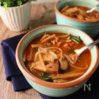 しょうがが効いた根菜ユッケジャン