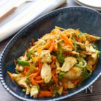 【ささみと彩り野菜のカレーナムル】火を使わずあと一品！
