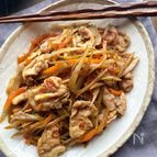 豚肉でボリュームアップ！ごぼうと人参のおかずきんぴら