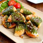 【長いも甘辛しそ巻き】シャキほくっ♪しそ香る甘辛おつまみ♪