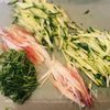 濃厚だれが麺に絡む♡【夏野菜の豚しゃぶゴマだれそうめん】の下準備