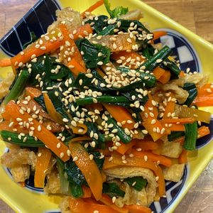 くだもの大好きの作ってみた!投稿(【ほうれん草と油揚げのめんつゆ和え】さっぱり栄養副菜♪)