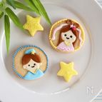 【七夕】織姫と彦星のアイシングクッキー