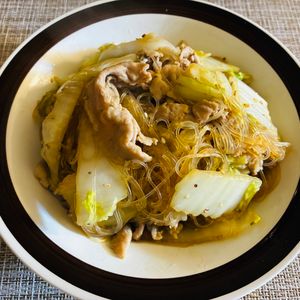 puricoの作ってみた!投稿(【ワンパン10分！豚こまと白菜の春雨炒め】ご飯やおつまみにも)