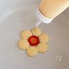 いちごのお花パンケーキの工程1